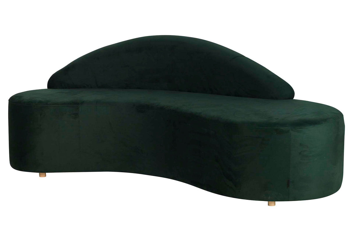 SOFA VELVET VERDE 195x84x76 CM