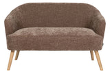 SOFA VELVET MARRON 131x72x79 CM