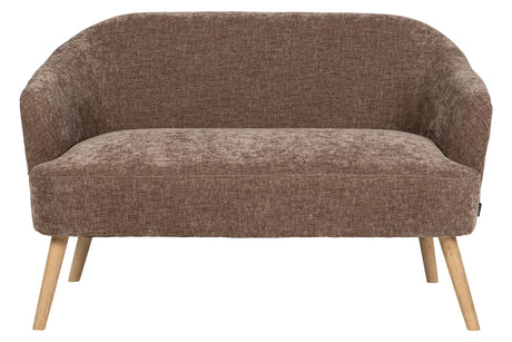 SOFA VELVET MARRON 131x72x79 CM