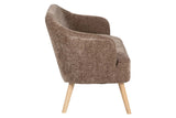 SOFA VELVET MARRON 131x72x79 CM