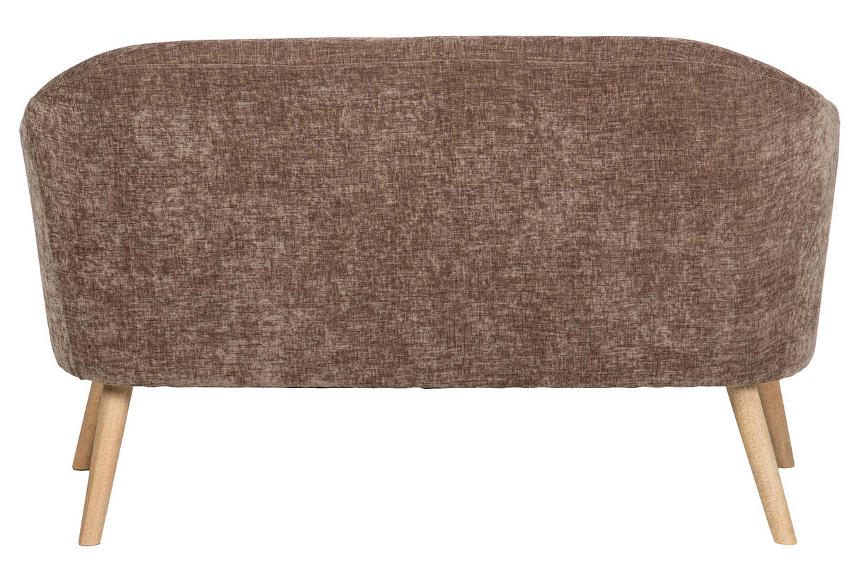SOFA VELVET MARRON 131x72x79 CM