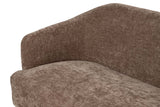 SOFA VELVET MARRON 131x72x79 CM