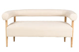 SOFA CHENILLE BLANCO 143x67x70 CM