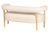 SOFA CHENILLE BLANCO 143x67x70 CM