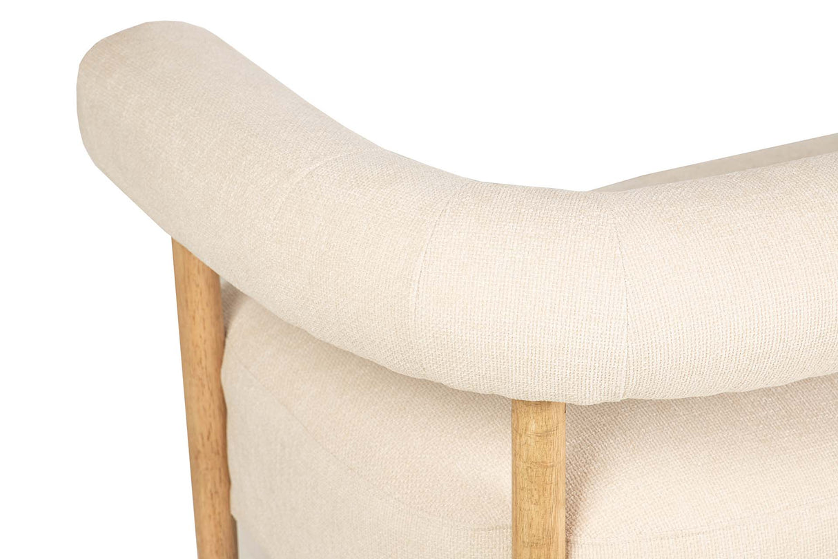 SOFA CHENILLE BLANCO 143x67x70 CM