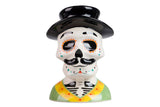 MACETA CERAMICA CALAVERA 19x17x26 CM