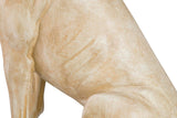 FIGURA PERRO LABRADOR RESINA BEIGE 20x29x40 CM