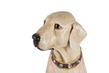 FIGURA PERRO LABRADOR RESINA BEIGE 20x29x40 CM