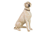 FIGURA PERRO LABRADOR RESINA BEIGE 20x29x40 CM