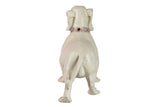 FIGURA PERRO TECKEL RESINA BIEGE 42x15x25 CM