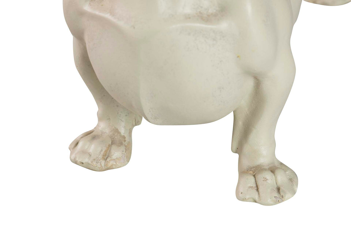 FIGURA PERRO TECKEL RESINA BIEGE 42x15x25 CM