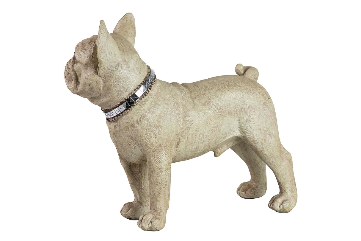 FIGURA PERRO BULLDOG FRANCES RESINA 33x16x30 CM