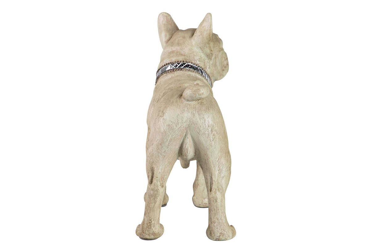 FIGURA PERRO BULLDOG FRANCES RESINA 33x16x30 CM