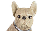 FIGURA BULLDOG FRANCES RESINA BEIGE 24x16x29 CM