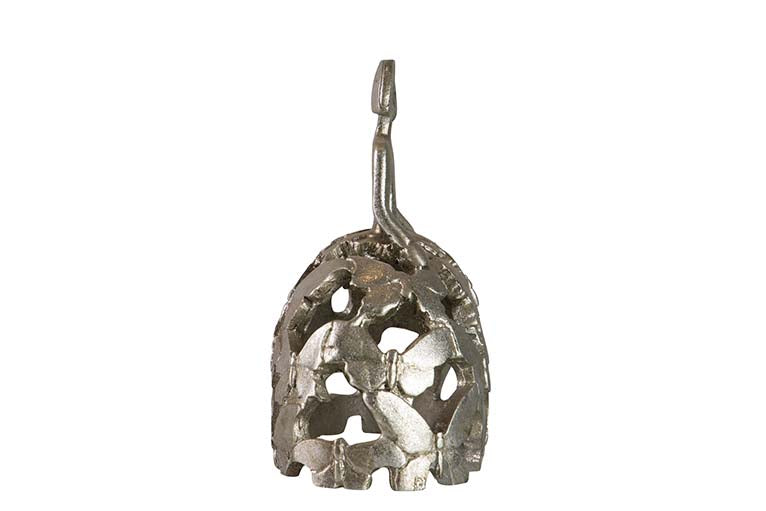 MENINA RESINA PLATEADA 14x9x16 CM