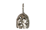 MENINA RESINA PLATEADA 14x9x16 CM