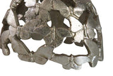MENINA RESINA PLATEADA 14x9x16 CM