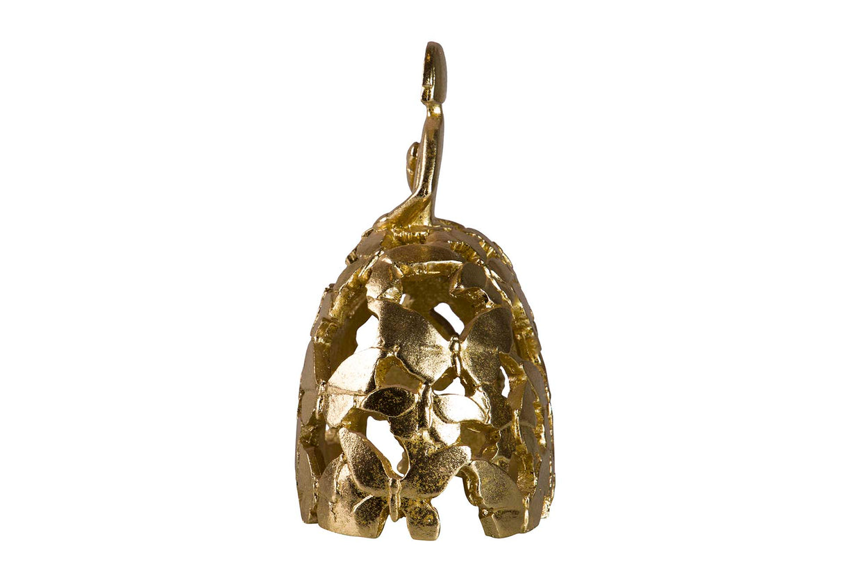 MENINA RESINA DORADA 14x9x16 CM