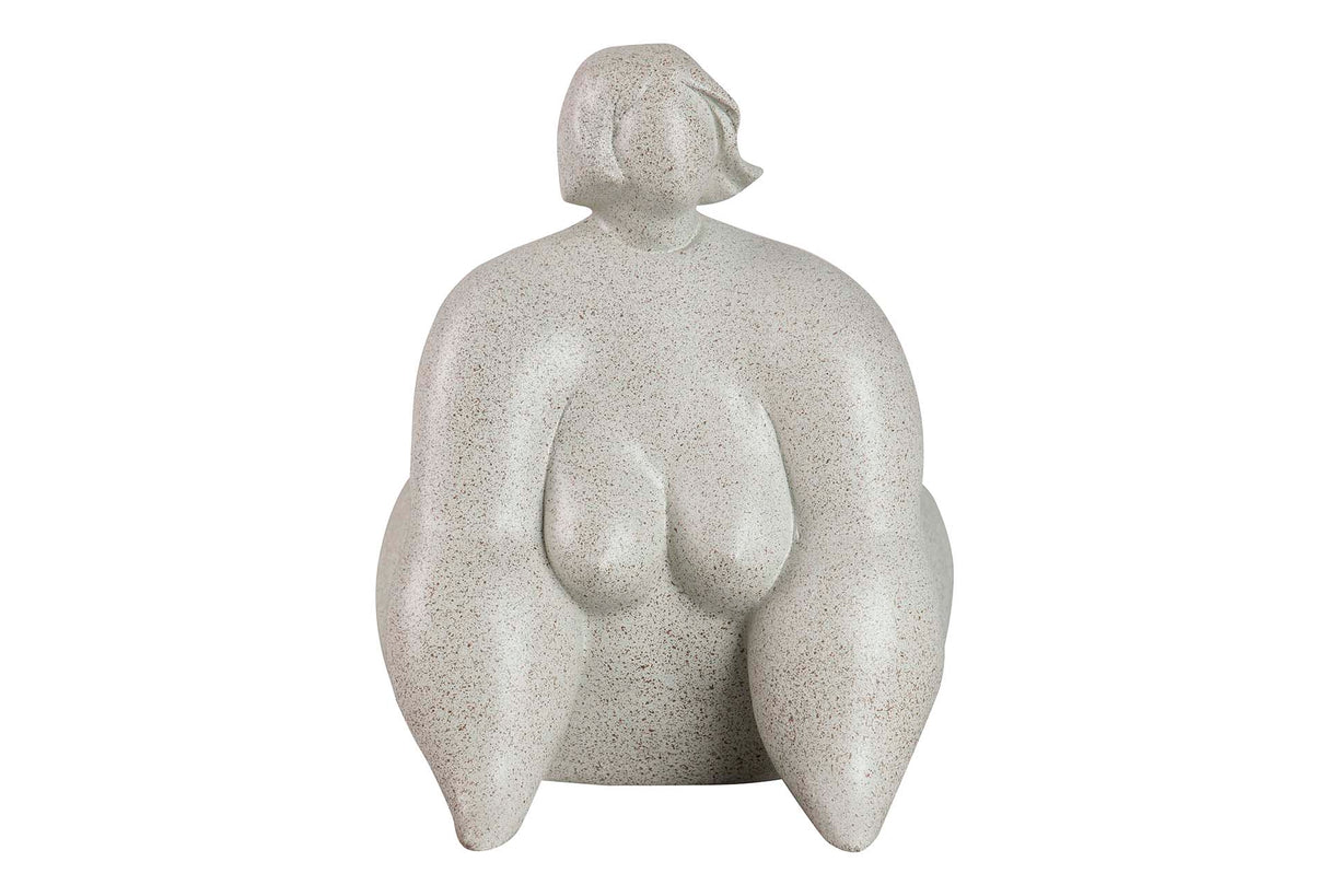 FIGURA MUJER RESINA YOGA 35x18x20 CM