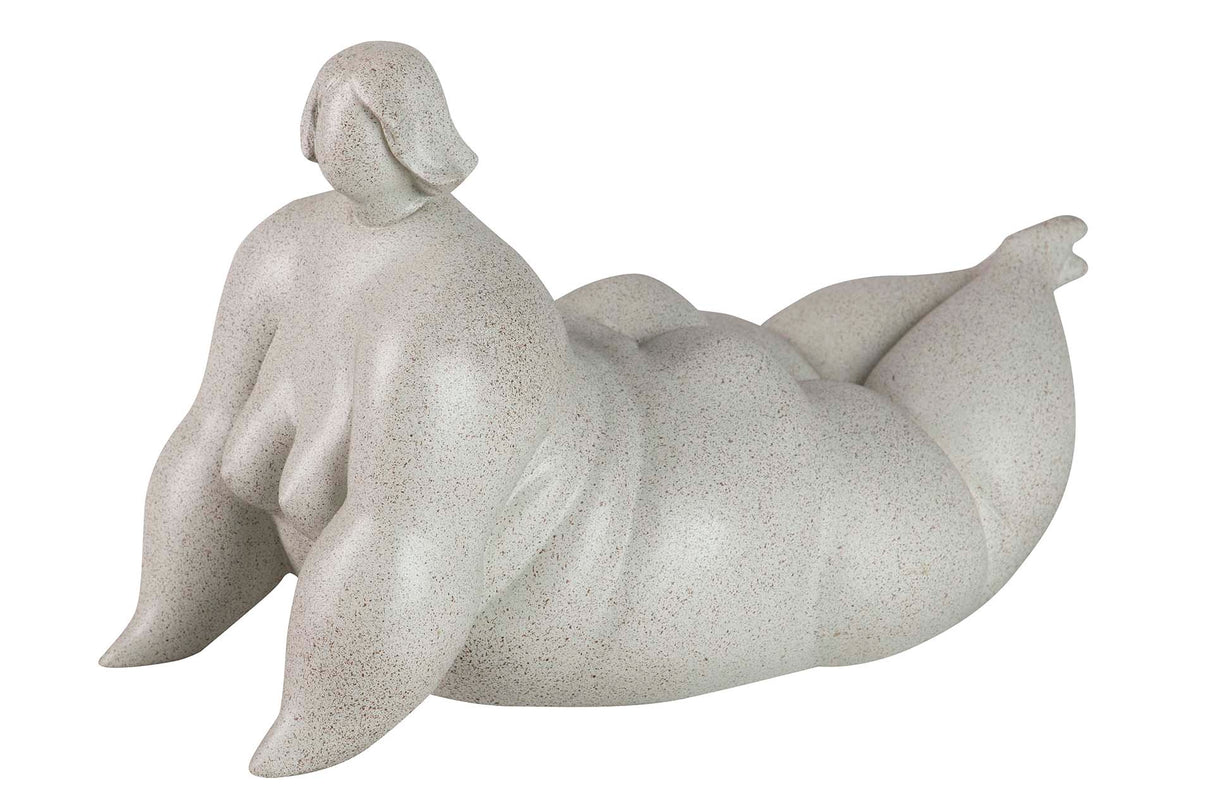 FIGURA MUJER RESINA YOGA 35x18x20 CM