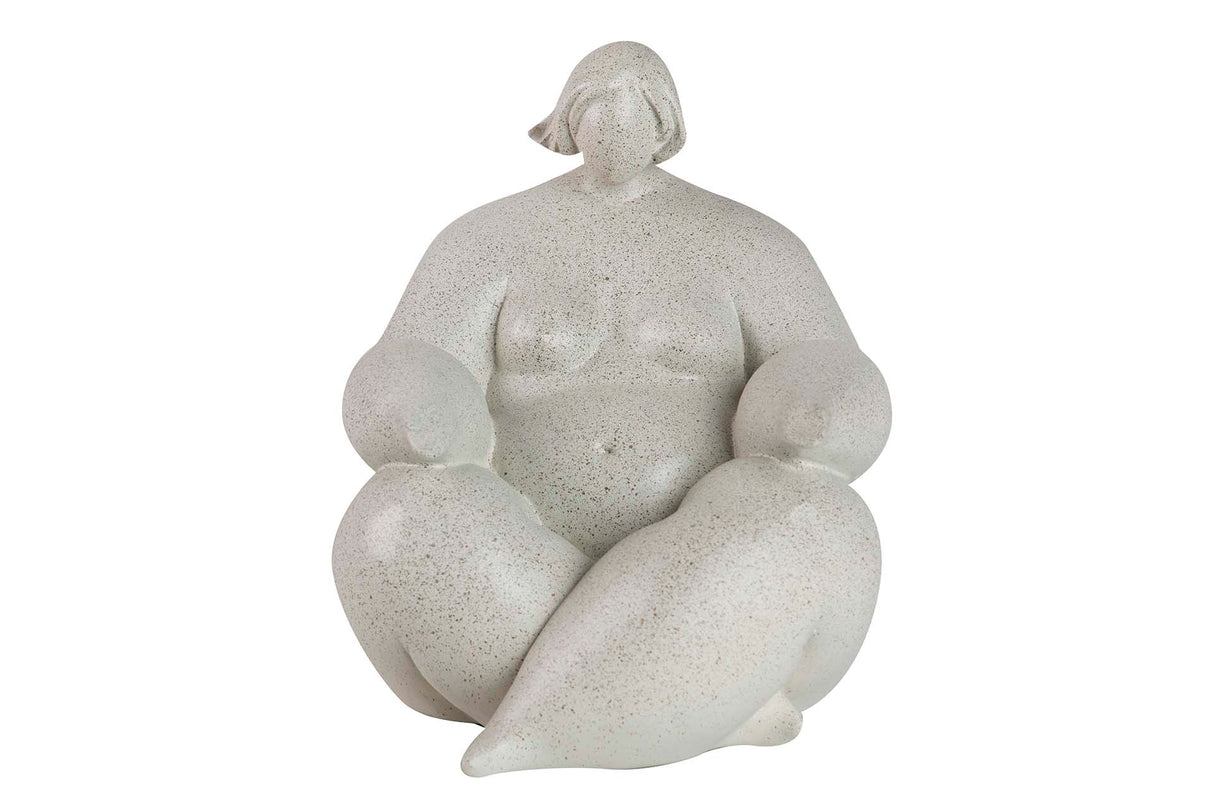 FIGURA MUJER RESINA YOGA 21x19x22 CM