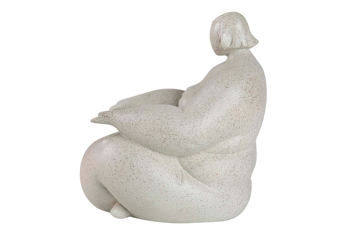 FIGURA MUJER RESINA YOGA 21x19x22 CM