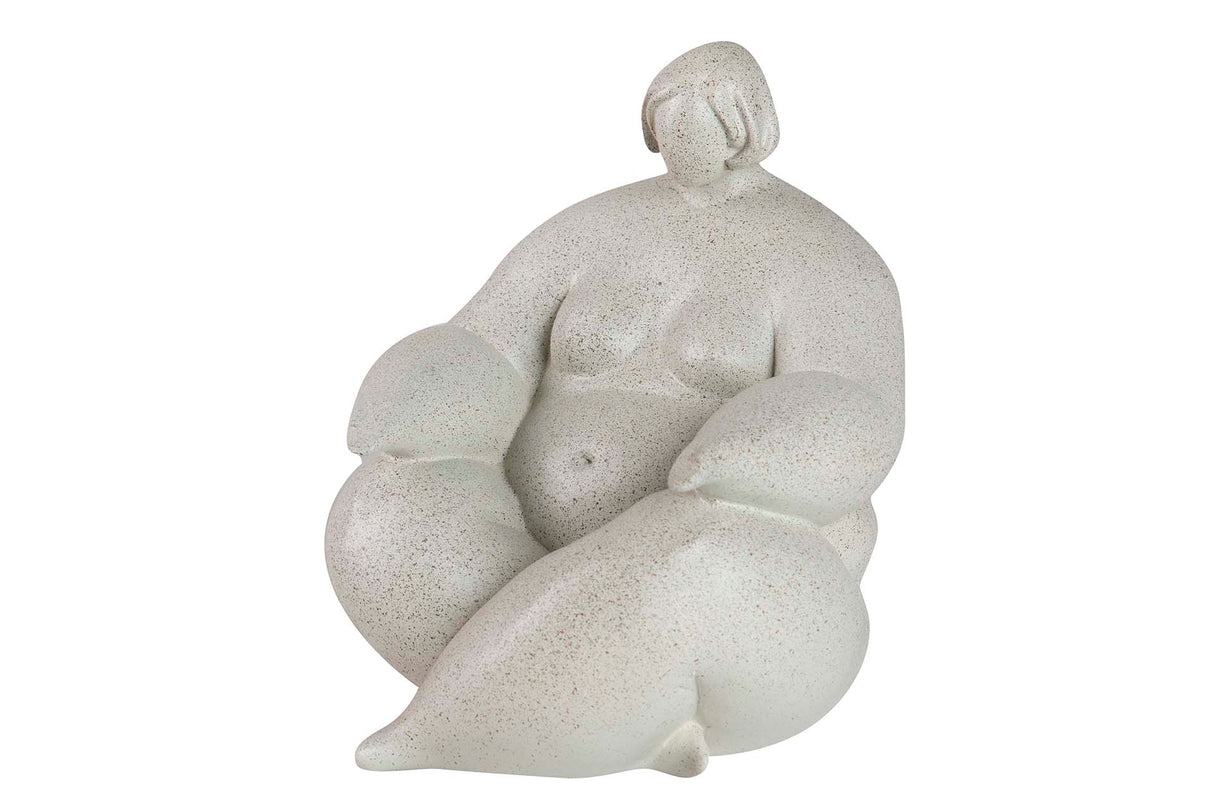 FIGURA MUJER RESINA YOGA 21x19x22 CM