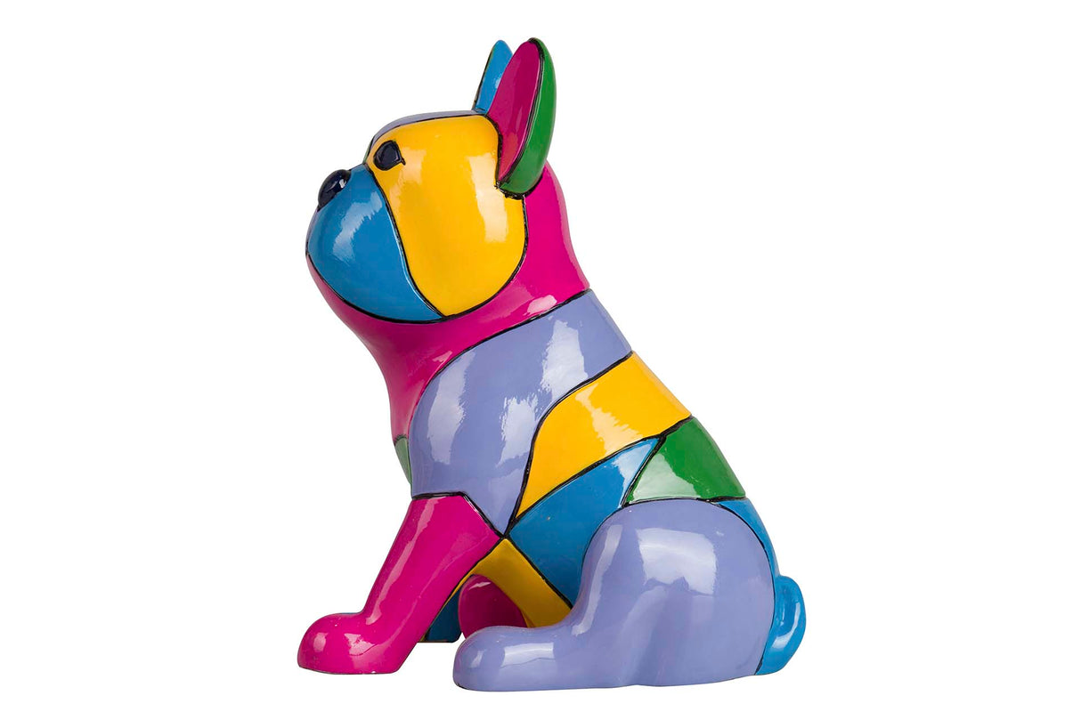 FIGURA PERRO BULLDOG FRANCES CEMENTO 16x12x20 CM