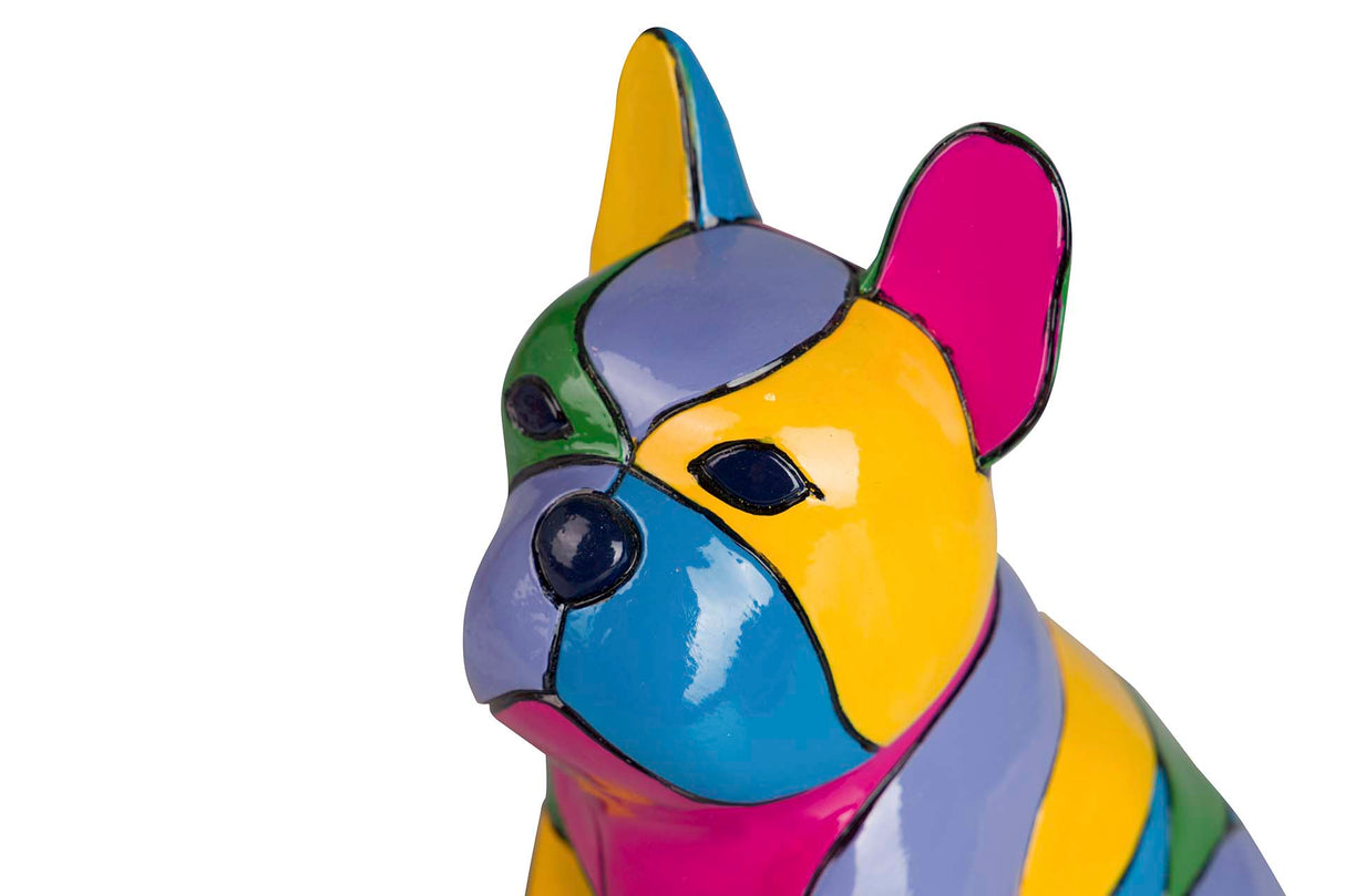 FIGURA PERRO BULLDOG FRANCES CEMENTO 16x12x20 CM