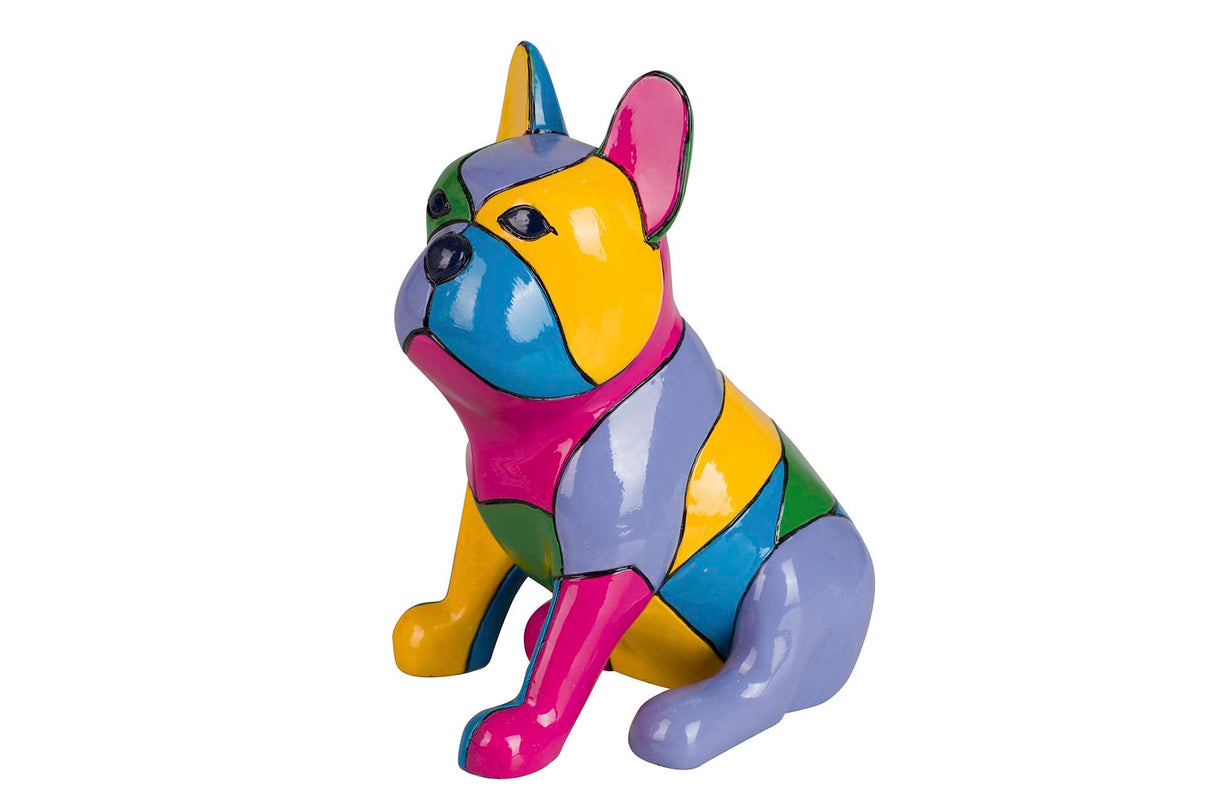 FIGURA PERRO BULLDOG FRANCES CEMENTO 16x12x20 CM