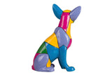 FIGURA PERRO CHIHUAHUA CEMENTO 18x12x24 CM