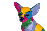 FIGURA PERRO CHIHUAHUA CEMENTO 18x12x24 CM