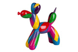 FIGURA PERRO GLOBO RESINA POP ART 28x10x28 CM