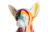 FIGURA PERRO CHIHUAHUA RESINA 15x13x26 CM