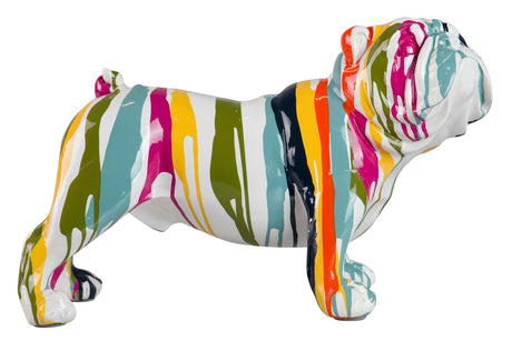 FIGURA PERRO BULLDOG FRANCES RESINA 39x18x23 CM