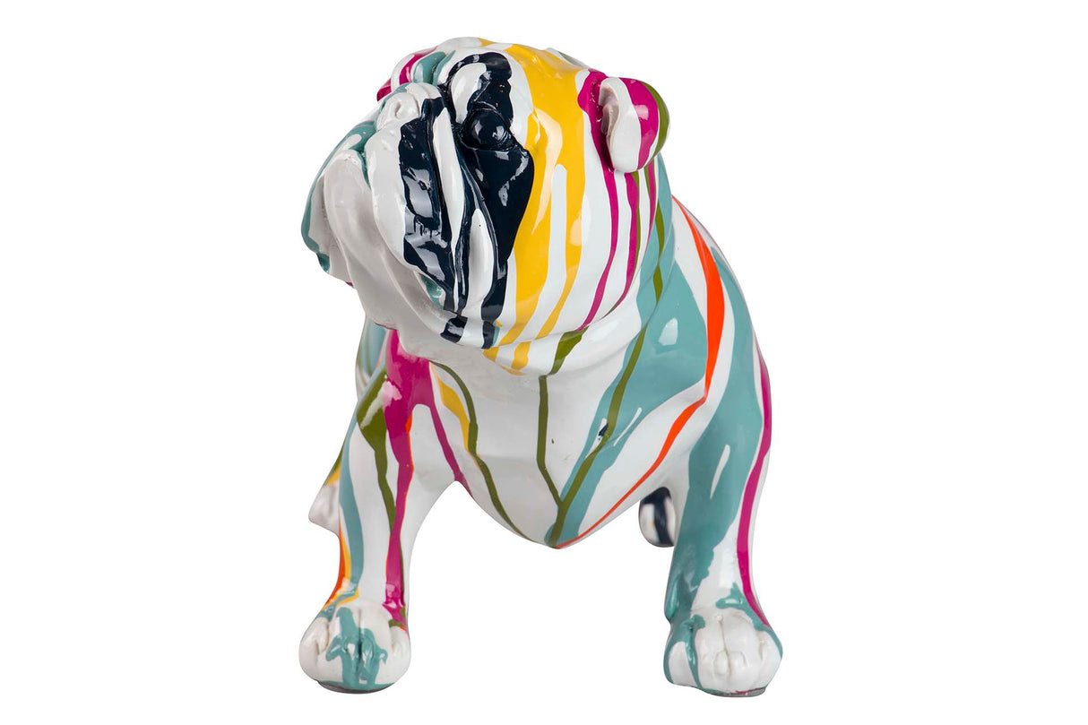 FIGURA PERRO BULLDOG FRANCES RESINA 39x18x23 CM