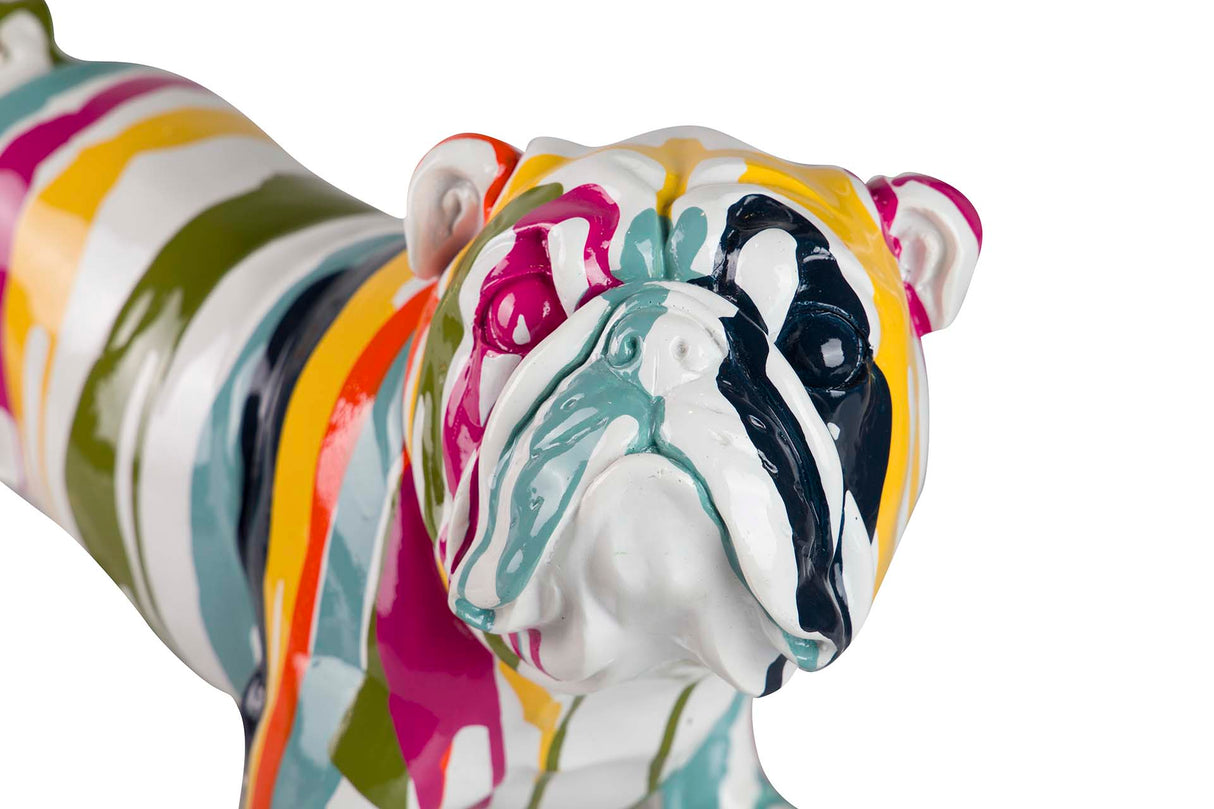 FIGURA PERRO BULLDOG FRANCES RESINA 39x18x23 CM