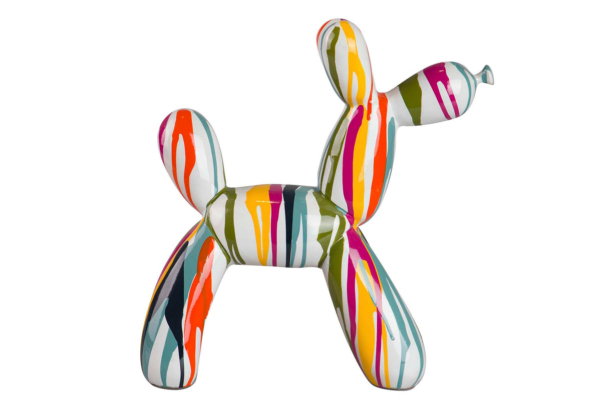 FIGURA PERRO GLOBO RESINA 28x11x27 CM