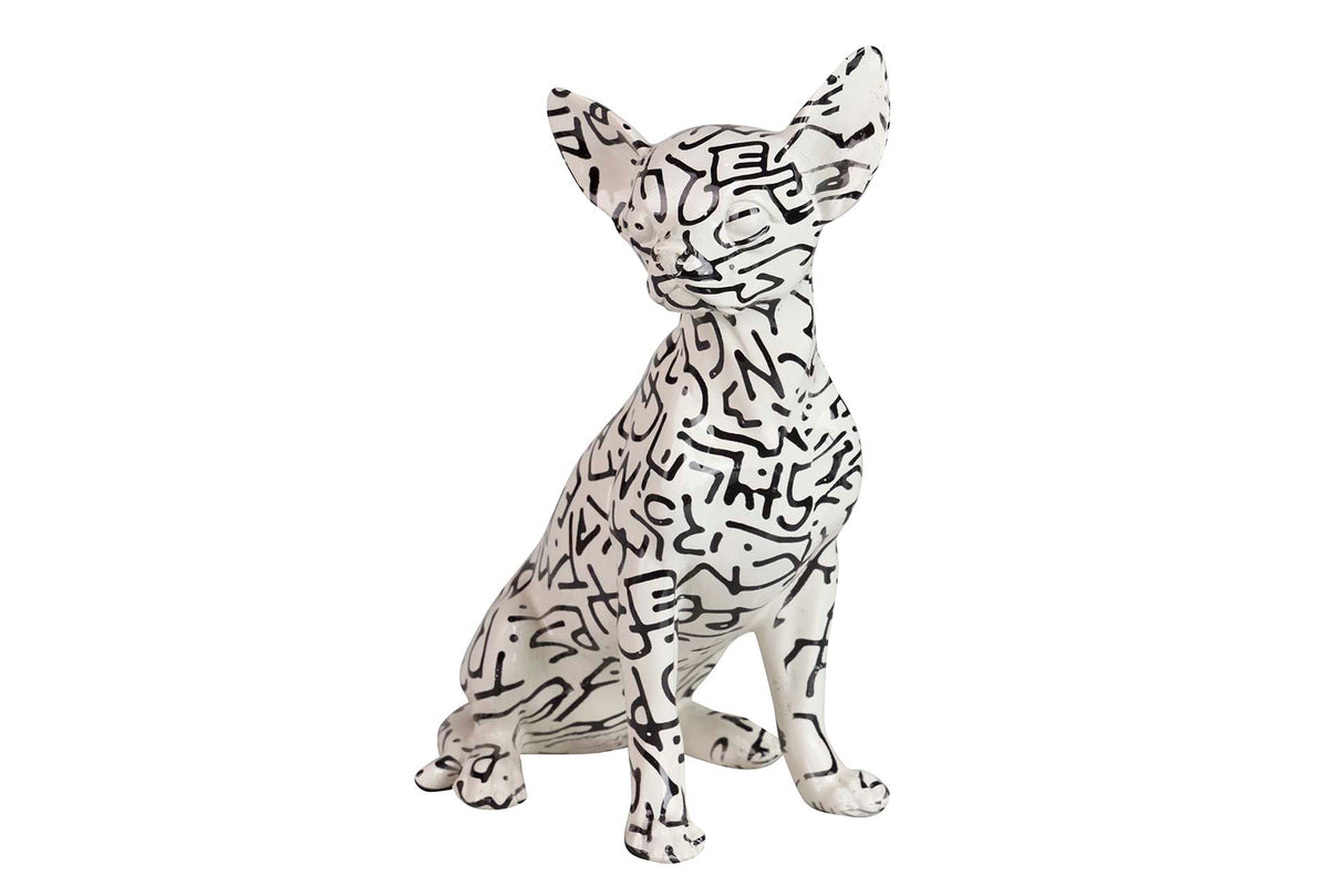 FIGURA PERRO RESINA 15x13x26 CM