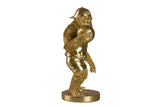 FIGURA KINGKONG BASKET RESINA DORADA 23x15x34 CM