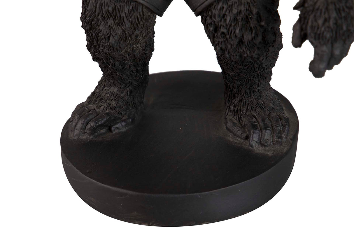 FIGURA KINGKONG BASKET RESINA NEGRA 23x15x34 CM