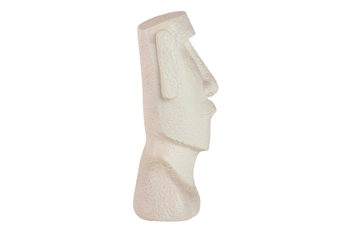 FIGURA MOAI CEMENTO BLANCO 17x11x26 CM