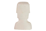 FIGURA MOAI CEMENTO BLANCO 17x11x26 CM