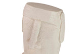 FIGURA MOAI CEMENTO BLANCO 17x11x26 CM