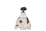 FIGURA MENINA RESINA BEIGE 13x8x17 CM