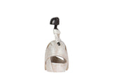 FIGURA MENINA RESINA BEIGE 13x8x17 CM