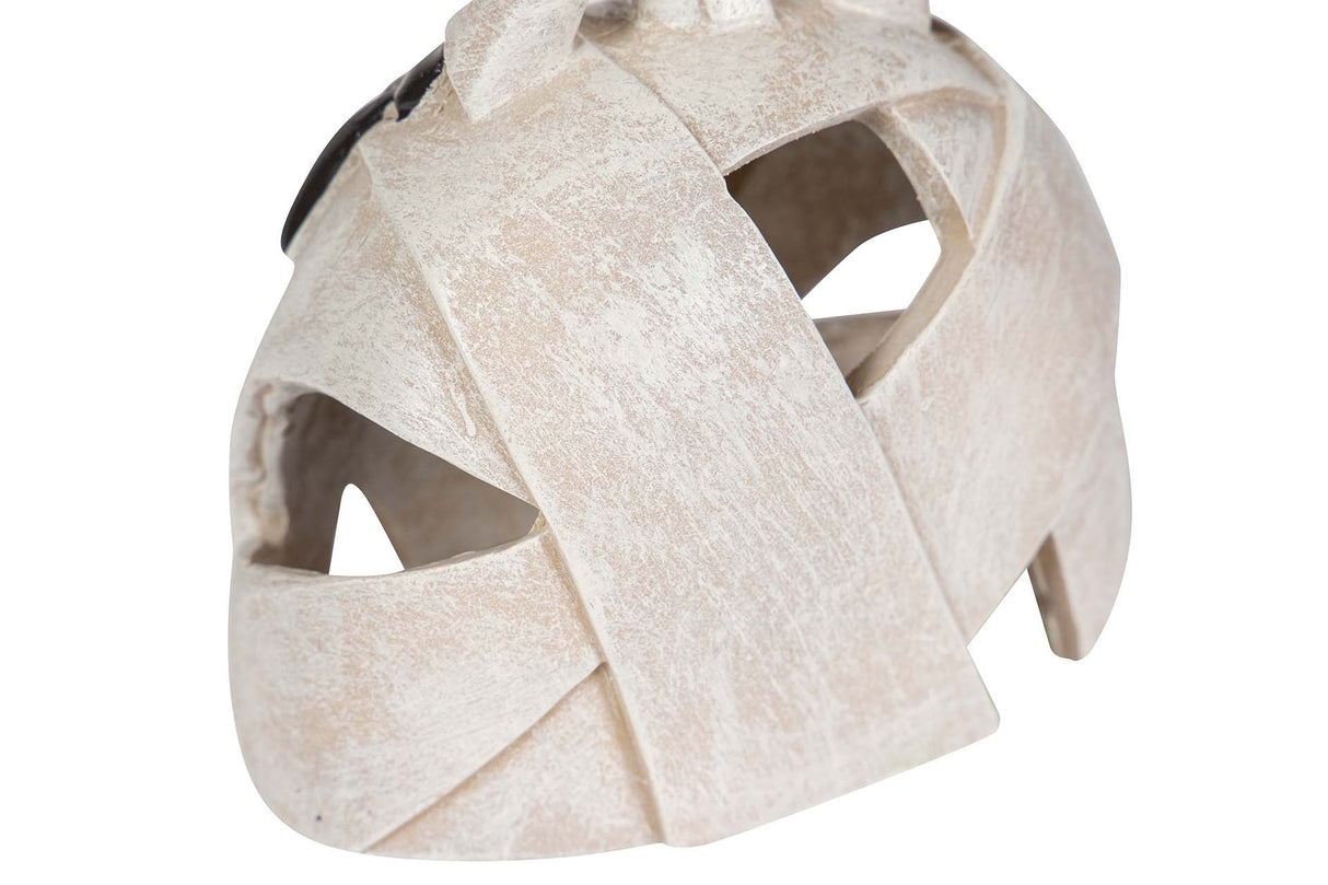 FIGURA MENINA RESINA BEIGE 13x8x17 CM