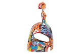FIGURA MENINA RESINA AZUL 24x15x30 CM