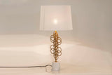 Lampe der Weißgoldmetall -Stendlampe 36x36x71 cm