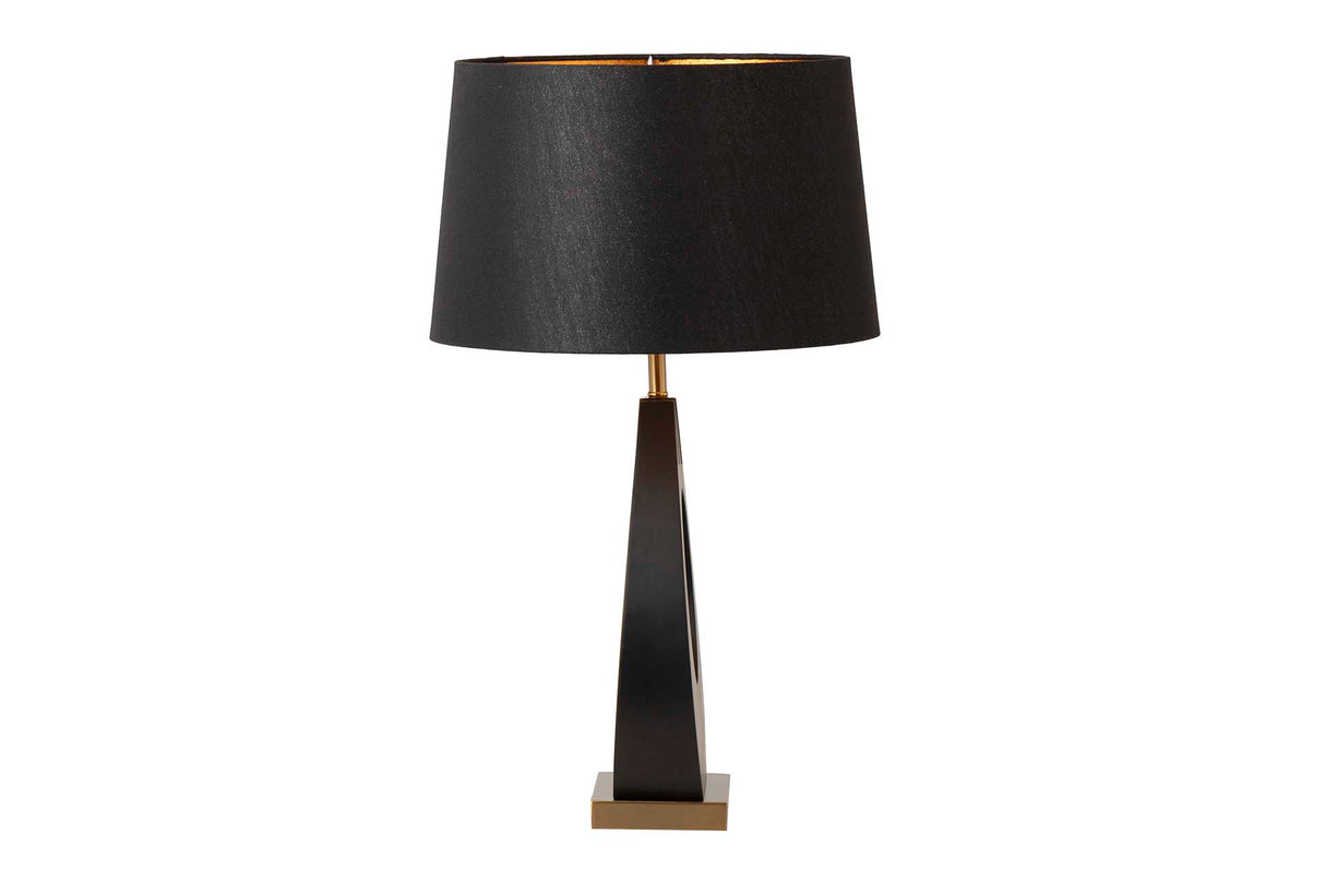 Lampada da incontro in metallo MDF nero 40x40x68 cm